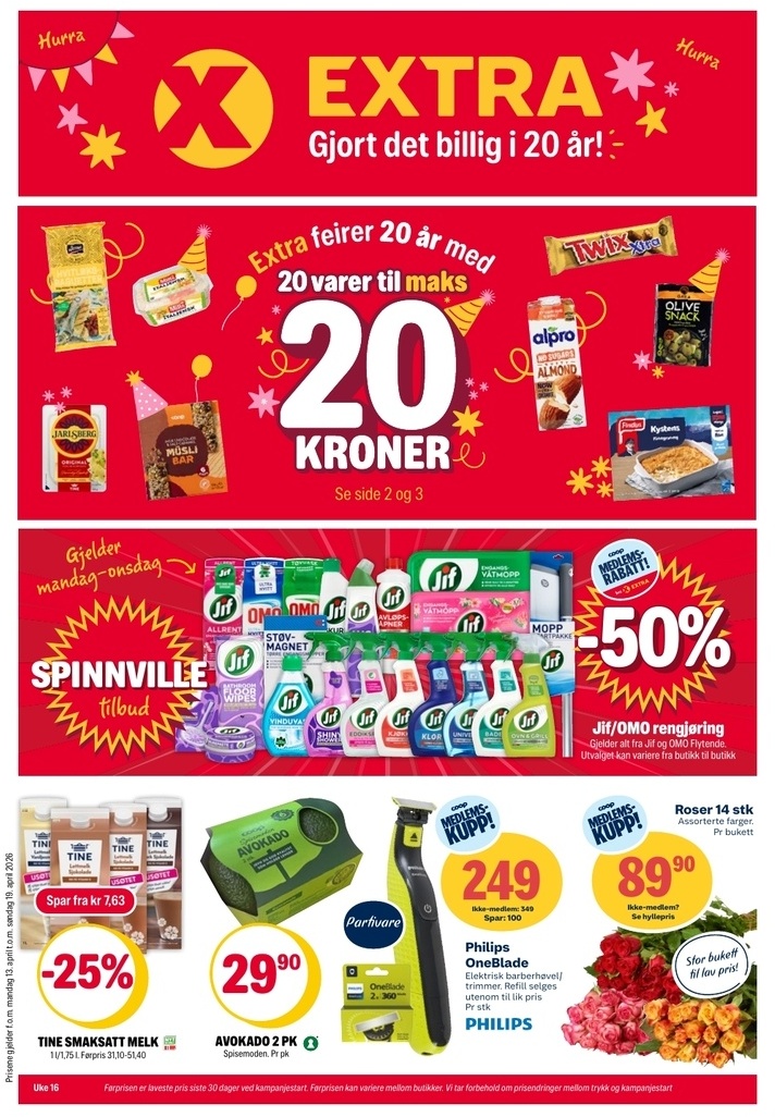 Coop Extra tilbudsavis side 1