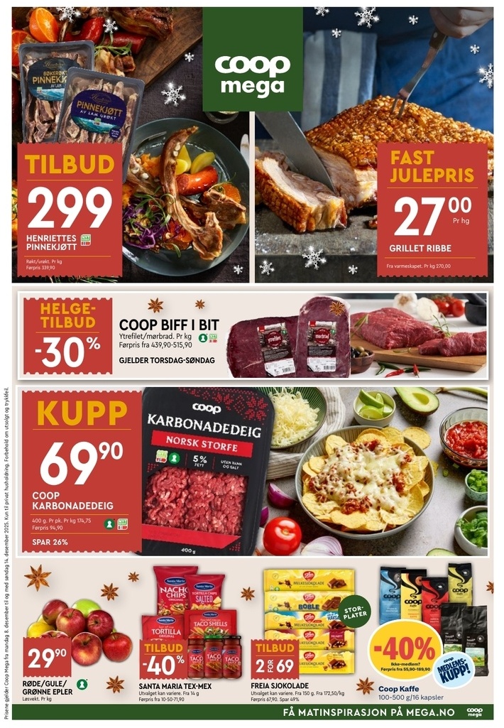 Coop Mega tilbudsavis side 1