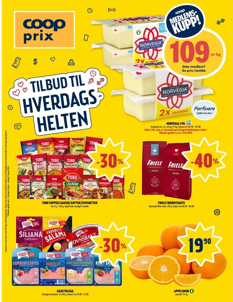 Coop Prix tilbudsavis side 1