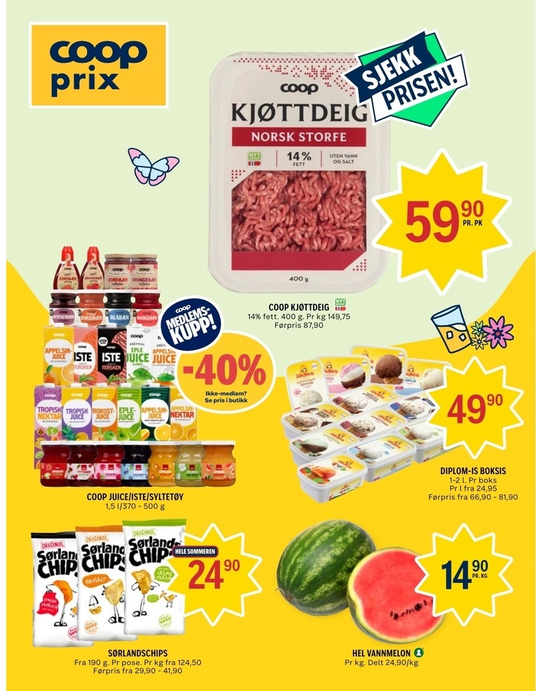 Coop Prix tilbudsavis side 1